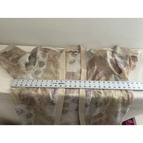 R&M Richards Women's Blouse & Cover Set 18W Floral Print Polyester - Picture 3 of 14